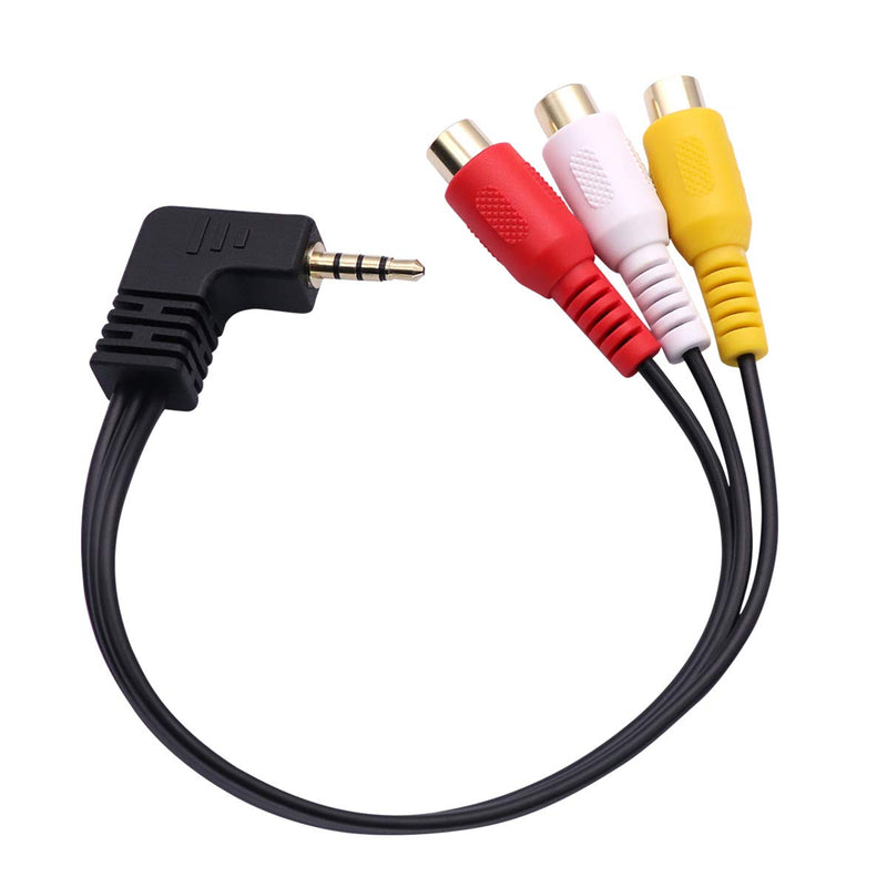 3.5 mm to RCA AV Camcorder Video Cable,3.5mm Male to 3RCA Female Plug Stereo Audio Video AUX Cable for Smartphones,MP3, Tablets,Speakers,Home Theater (3.5 Male to 3RCA Female 0.15m)… 3.5 Male to 3RCA Female 0.15m