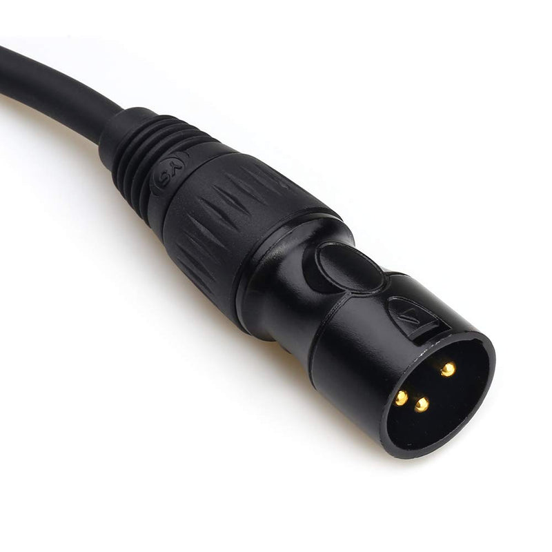 3.5mm Female Mini Jack Stereo to XLR Male Microphone Cable, 1/8" Female TRS to XLR 3 Pin Adapter Cord Converter (3M) 3M