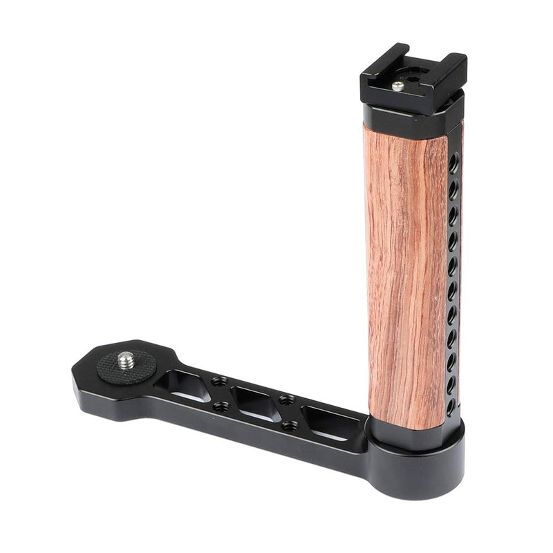 CAMVATE Wooden Handle Grip L-Shape with Shoe Mount for RoninS/Zhiyun Crane Series Handheld Gimbal