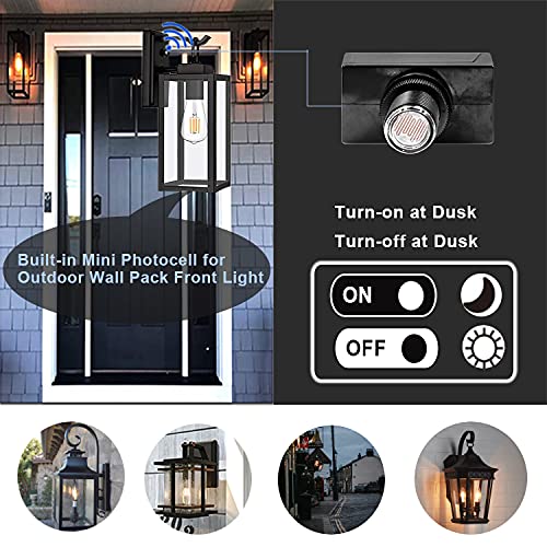 CHISWEAR Light Photocell Sensor Direct Wire-in Thermal Photocontrol, Dusk to Dawn Photoelectric Switch, 50/60Hz, Hard-Wired, Auto On/Off,120V,Outdoor Post Eye Light Control Jl-103a-3pc