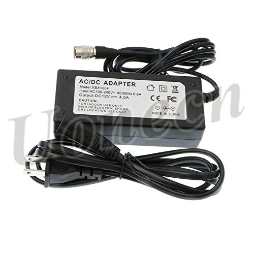 Uonecn Hirose 4 Pin Male AC/DC Sound Devices XL WPH3 AC Adapter for 702T Recorder 12V 4A