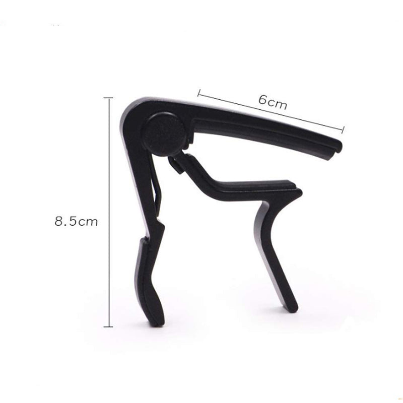 Guitar Capo,4pcs Guitar Capo for Acoustic Electric Guitar Classical Ukulele Single handed Trigger Guitar Capo Quick Change Capo Metal Guitar Capo Musician Accessories, Multiple Colors,Silicone Cushion