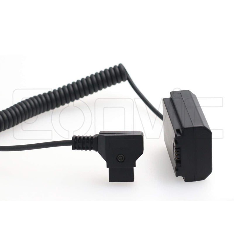 Eonvic DTap to NP-FZ100 Dummy Battery Power Coiled Cable Adapter for Sony A9 A7R3 A7M3 A7S3 A7III A7RM3 A7SM3 Cameras