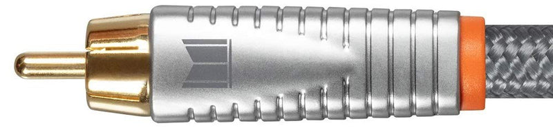 [AUSTRALIA] - Monolith Digital Coaxial Male/Male Audio Cable - 1 Meter - 18AWG with Nylon Braided Jacket, Oxygen-Free Solid Core Conductors, 24K Gold-Plated Connectors 