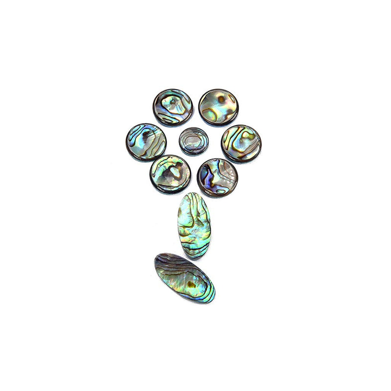 Alnicov High Quanlity 9Pcs/Set Alto Tenor Soprano Saxophone Sax Pearls Key Buttons Inlays Accessories,Multicolor