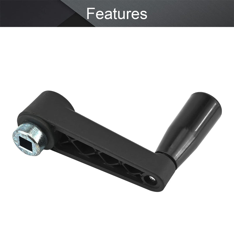 MroMax Female Thread Clamping Lever Knob Handle Grip for Machinery 1pcs Z-Black 8x8mm 1Pcs