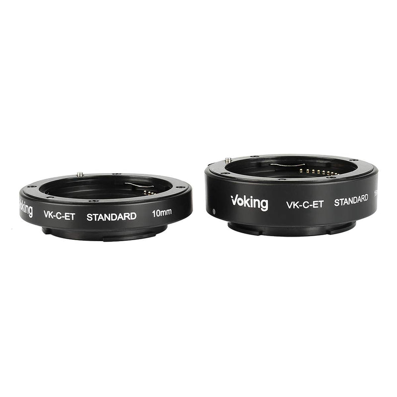 Voking VK-C-ET 10mm+16mm Metal AF Auto Focus Macro Close-up Extension Tube Adapter Ring Kit for Canon Mirrorless M2 M3 M5 M6 M10 M50 M100 M200 EOS-M Cameras