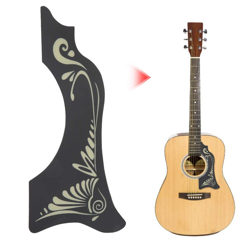 Dilwe 2PCS Guitar Pickguards, PVC Material Protective Pick Guard Musical Instrument Accessories Suitable for Acoustic Guitar