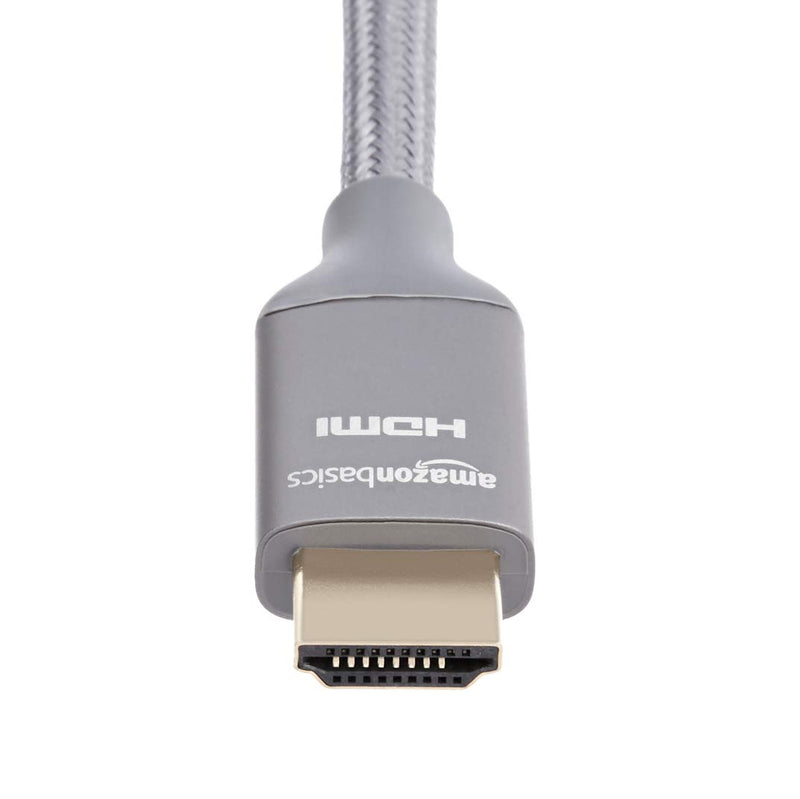 AmazonBasics 48Gbps High-Speed 8K HDMI Cable, Dark Gray - 3 Feet