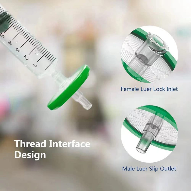 Syringe Filters Nylon Membrane - 13mm Membrane Diameter,0.22um Pore Size,Pack of 100 Nylon 13mm 0.22μm （100pcs）