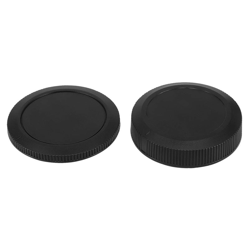 Haoge Camera Body Cap and Rear Lens Cap Cover Kit for Canon RF Mount Camera Lens Such as EOS R RP