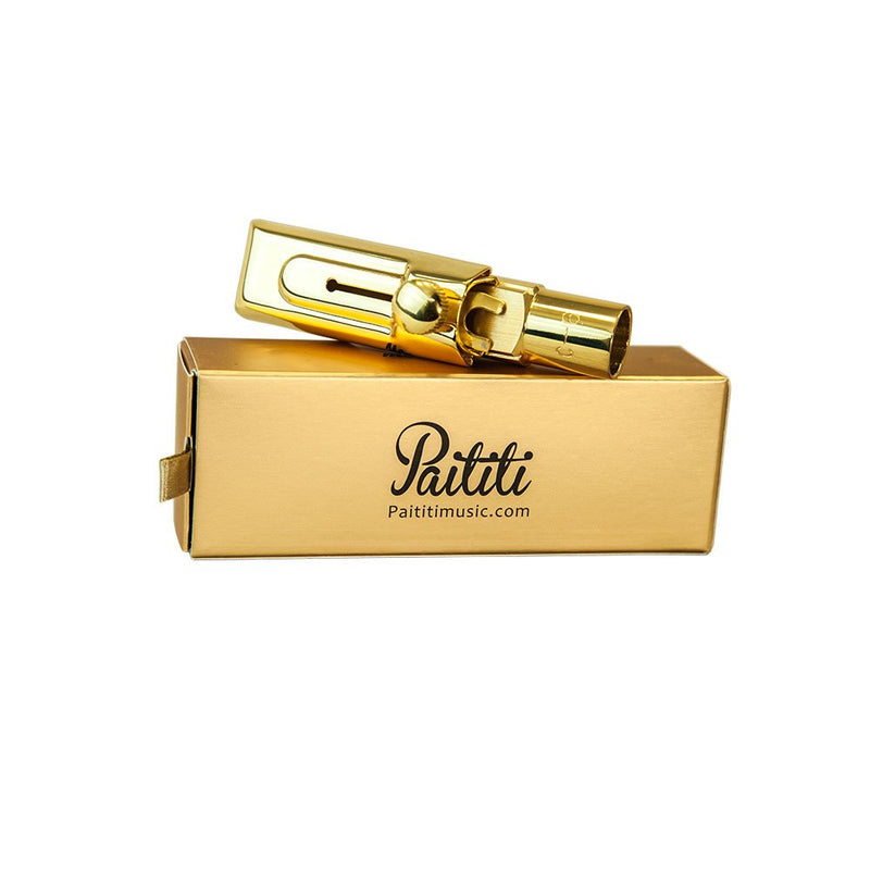 Paititi Professional Gold Plated Alto Saxophone Metal Mouthpiece #5 ALTO #5