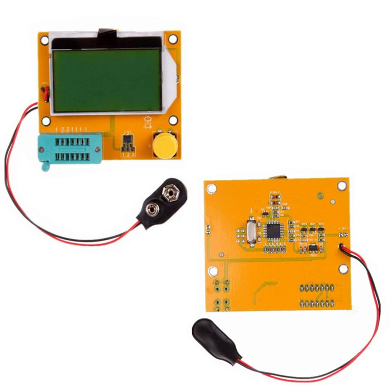 LCR-T4 Mega328 Digital Transistor Tester Resistance Capacitance Diode Triode Capacitance Resistance ESR Meter MOS PNP NPN LCR with Case