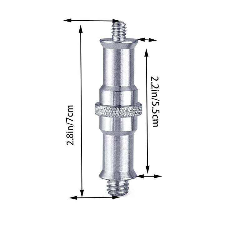[AUSTRALIA] - 4 Pieces 1/4 to 3/8 inch Male Convertor Threaded Screw Tripod Adapter for Flash Holder, Studio Light Stand, Ball Head, Wireless Flash Receiver, Trigger. 
