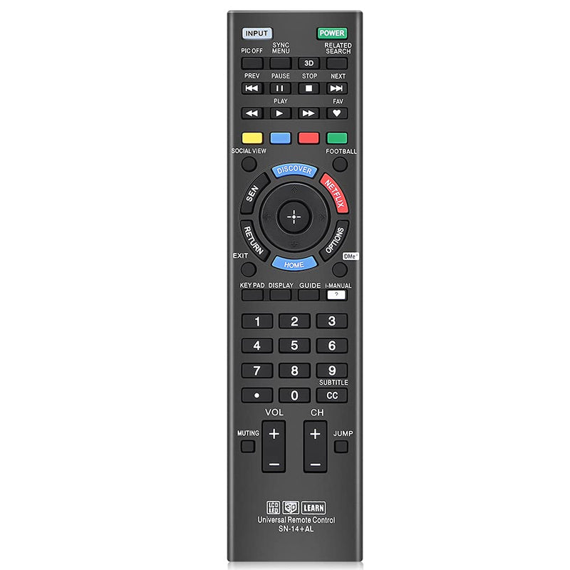 Universal Remote Control for Sony TV Remote All Sony 4K Ultra HD Smart LED HDTV Smart bravia TVs with Netflix Buttons(SN-14+AL)