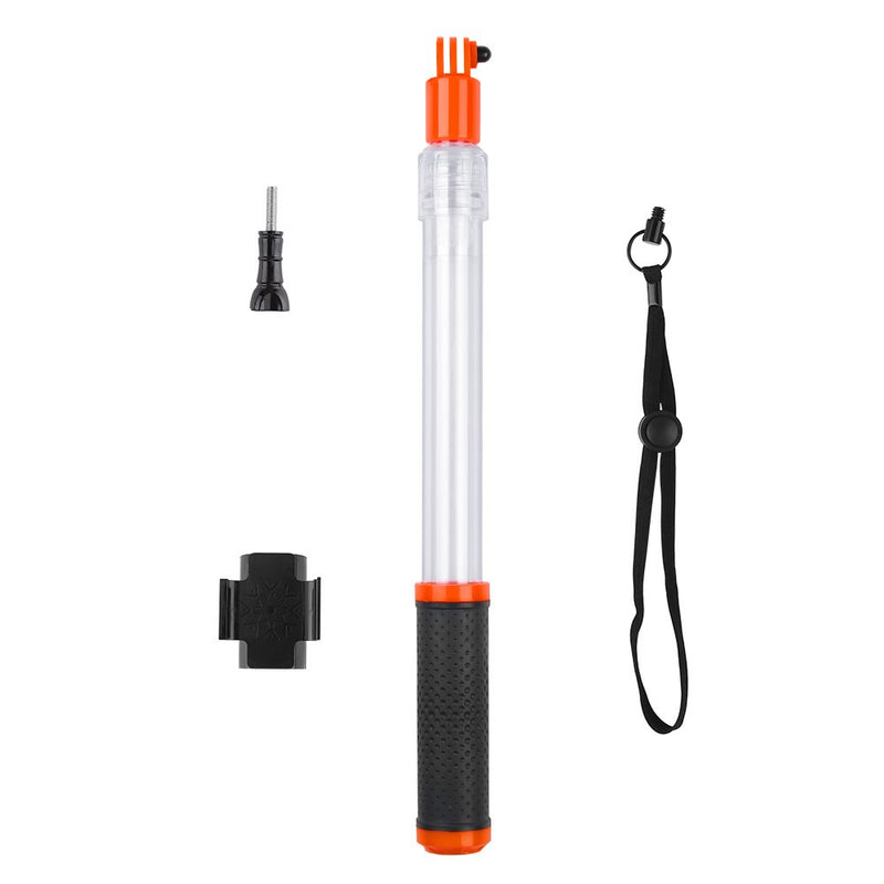 TELESIN Waterproof Transparent Floating Monopod - Extendable Selfie Stick for GoPro Hero 8/7/6/5/4 Osmo Action Insta360