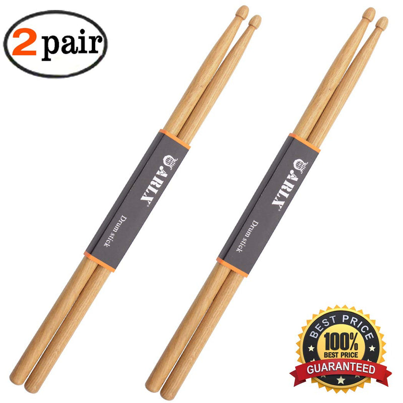 Drum Sticks 5A Wood Tip Drumstick (2 Pair Oak)