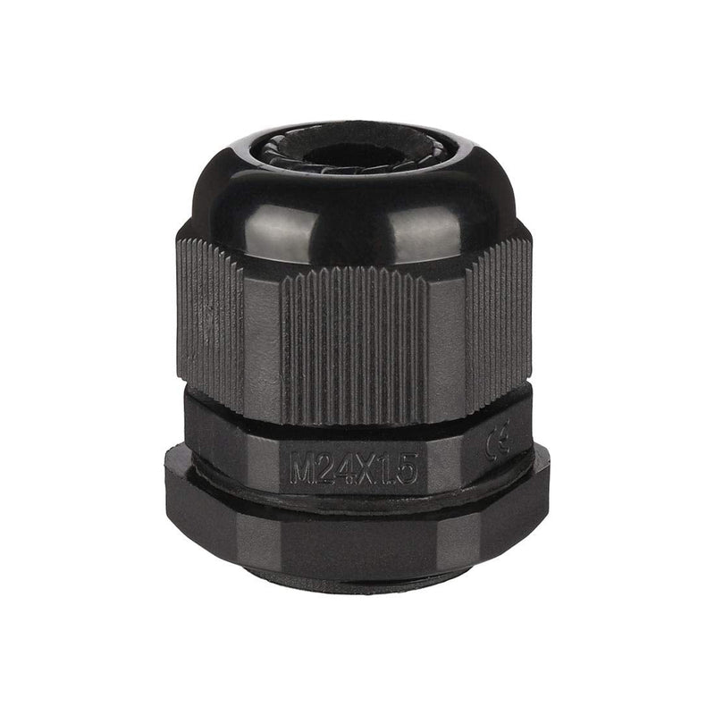 uxcell 10 Pcs M24 Waterproof IP68 Nylon Cable Gland Joint Adjustable Locknut for 12mm-15mm Dia Cable Wire