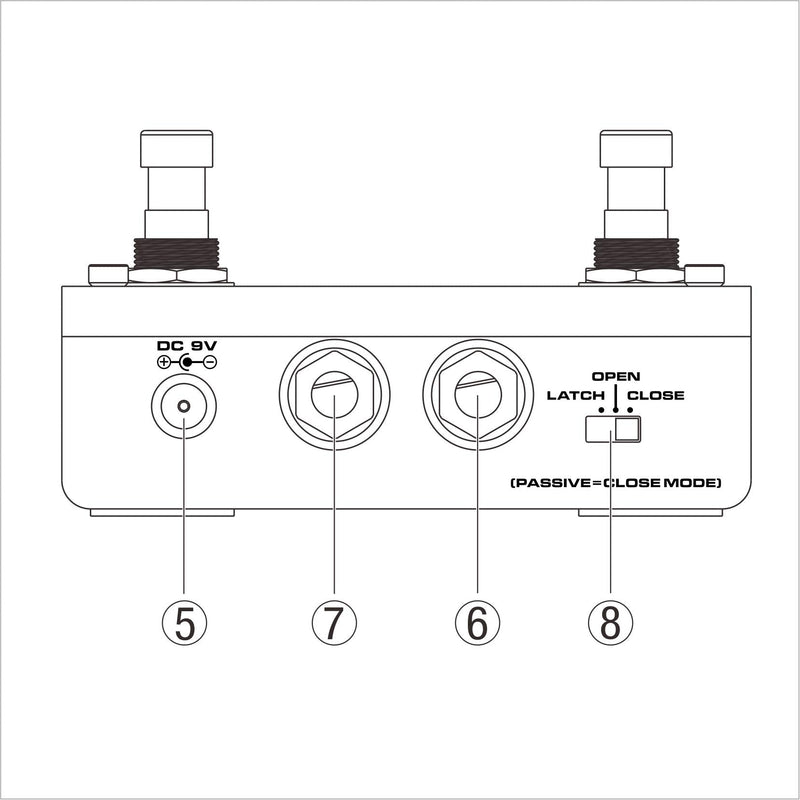 NUX NMP-2 Dual Footswitch AB Pedal A/B Pedal Dual Foot Switch