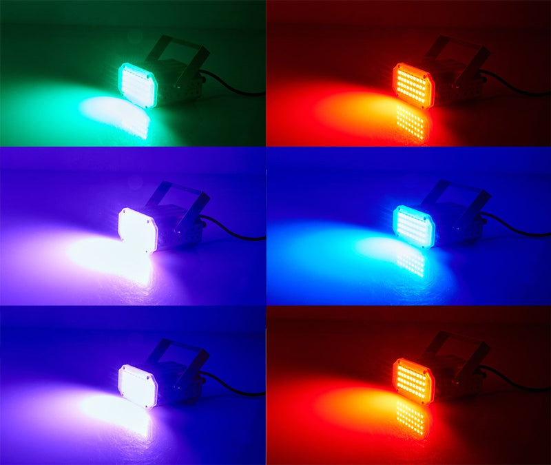 [AUSTRALIA] - 36 LED Mini Strobe Light,Latta Alvor Ultra Bright Stage Light Flash Strobe Lights with Sound Activated and Speed Control for Party Wedding DJ Disco KTV Bars Lights (multil) 
