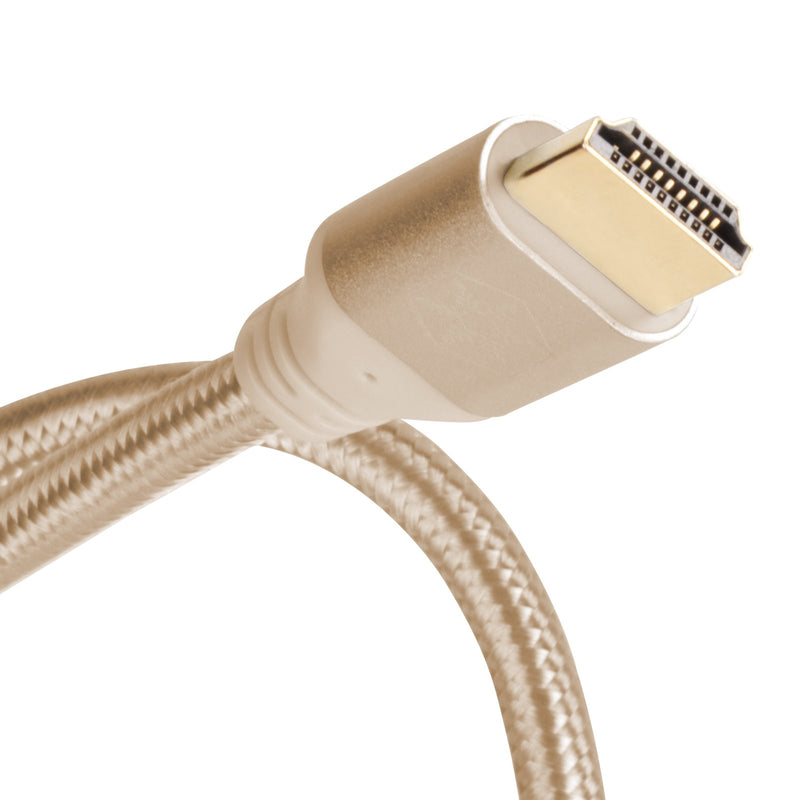 Silverstone HDMI Cable 4k Resolution at 60Hz, with HDMI 2.0b Certification in Gold Color CPH01G-1800 Gold 1800MM HDMI Cable