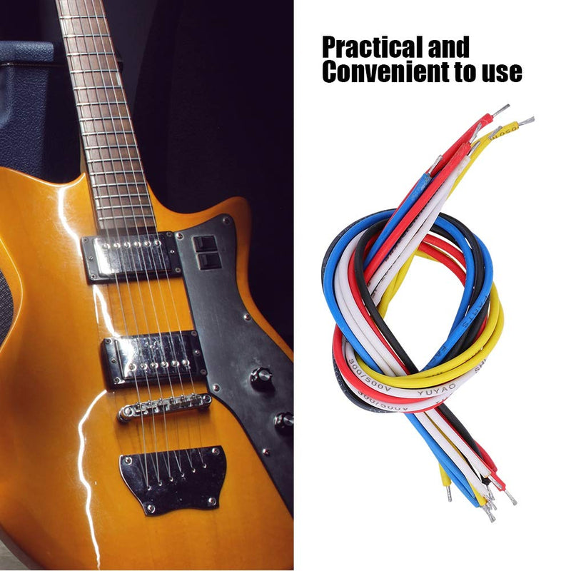 10 Pcs Electric Guitar Wire, 9 cm /19 cm Guitar Wire Cable for Electric Bass Guitar (19cm) 19cm