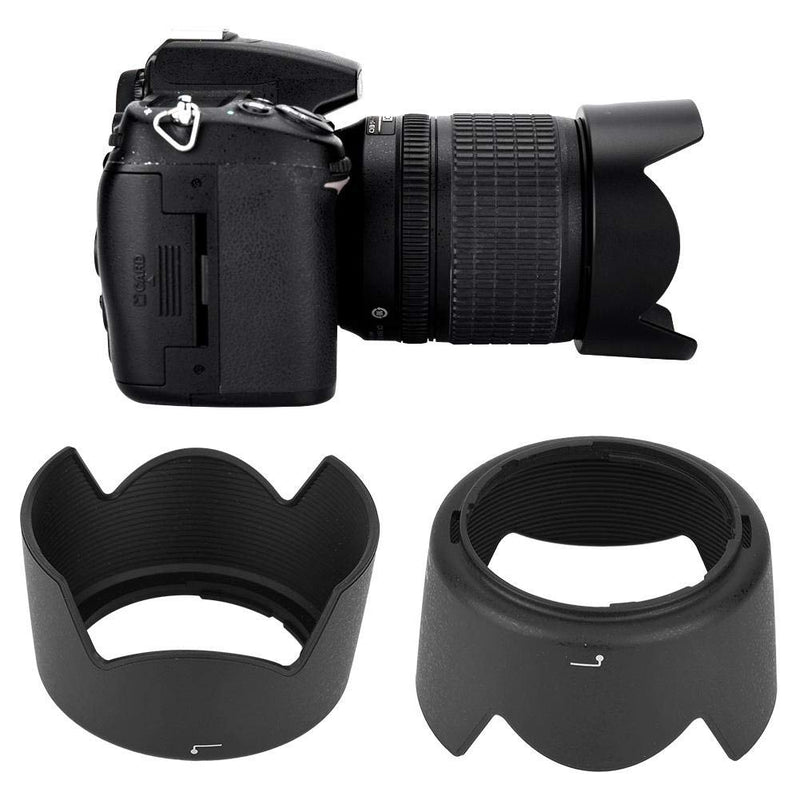 Bewinner Lens Hood,HB-34 Camera Mount Lens Hood for Nikon AF-S DX 55-200mm F/4-5.6G ED 85mm F/3.5G Lens,Prevents from Wind, Sand, Rain and Snow to Some Extent