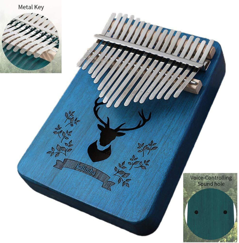 Kalimba Thumb Piano 17 Keys, Portable Mbira Finger Piano Gifts for Kids and Adults Beginners