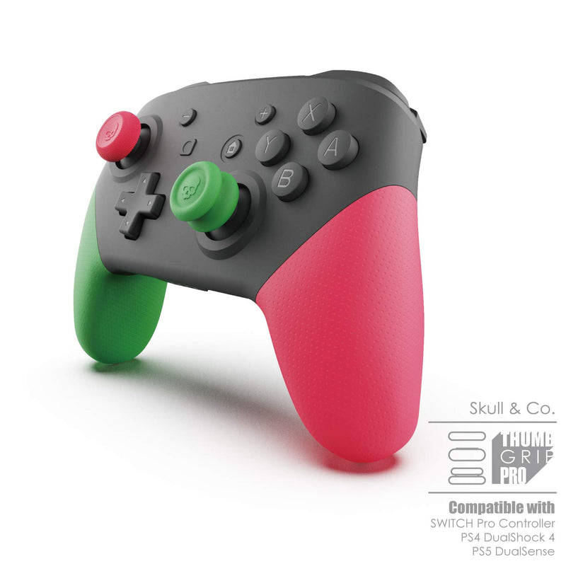 Skull & Co. Skin, CQC and FPS Thumb Grip Set Joystick Cap Analog Stick Cap for [Nintendo Switch] Pro Controller & PS5 / PS4 / Slim/Pro Controller- OD Green, 3Pairs(6pcs)