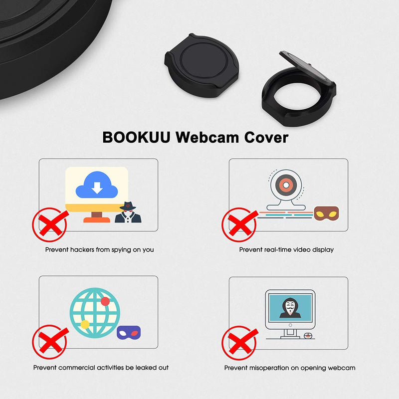 Webcam Privacy Cover, Shutter Protects Lens Cap Hood Covers with Strong Adhesive, Protecting Privacy and Security for Logitech HD Pro Webcam C920 & C930e & C922 & C922X Pro Stream Webcam