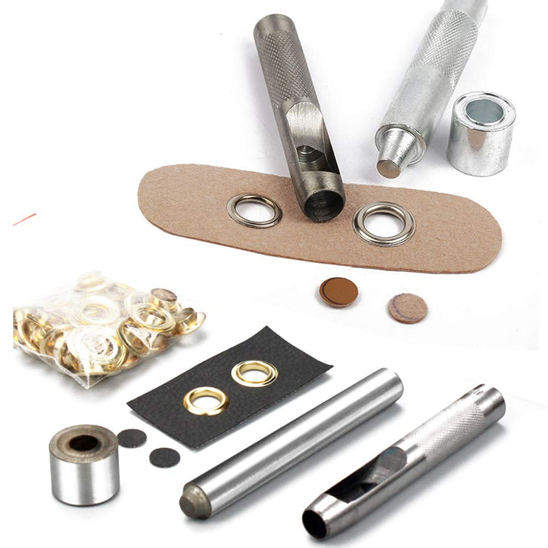 Grommet Kit,Grommets 1/2 inch Heavy Duty Metal Eyelets Kit for Fabric