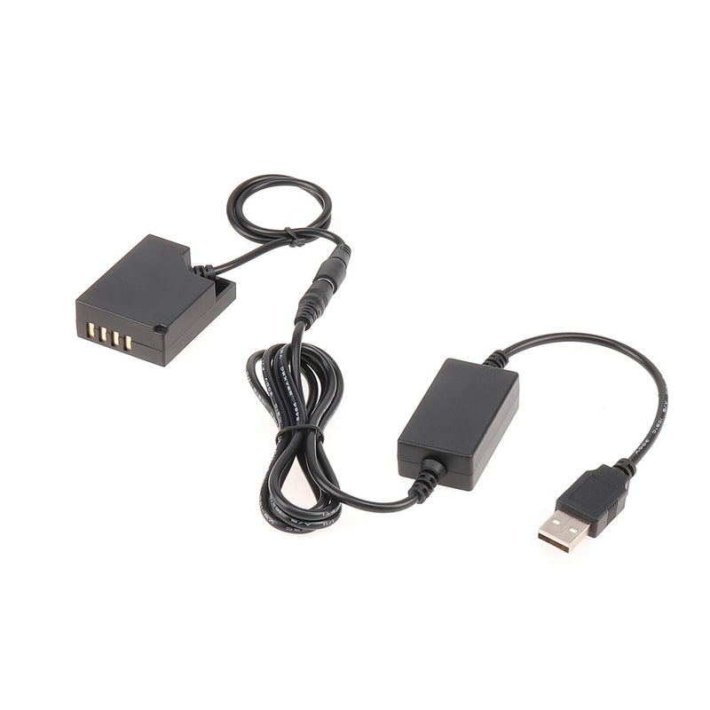 Foto4easy NP-W126 DC Coupler Dummy Battery with 5V 2A Single USB Cable Adapter for Fuji Camera X-A1 X-A2 X-A3 X-E1 X-E2 X-M1 X-Pro X-T1 X-T2 X-T10