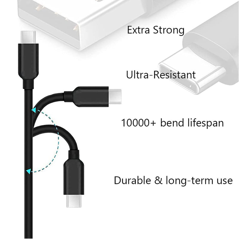 USB Type C Fast Charger Cable Cord Compatible with Gopro Hero 10 Hero 9 Hero 8 Hero 7 Black Gopro Max Hero 7 Silver Hero 7 White Hero 6 Gopro Hero 5 Hero5 Session Hero 2018-3.3FT