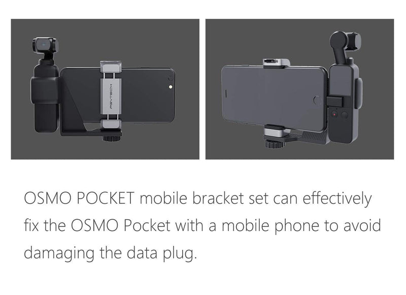 PGYTECH OSMO Pocket Phone Holder Set Expansion Accessories with Tripod Mini Compatible with DJI OSMO Pocket Accessories