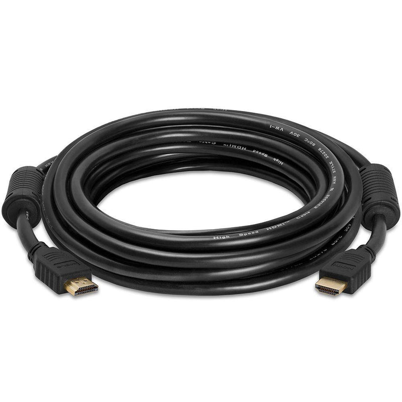 [AUSTRALIA] - Cmple - HDMI Cable 15FT High Speed HDTV Ultra-HD (UHD) 3D, 4K @60Hz, 18Gbps 28AWG HDMI Cord Audio Return 15 Feet Black 