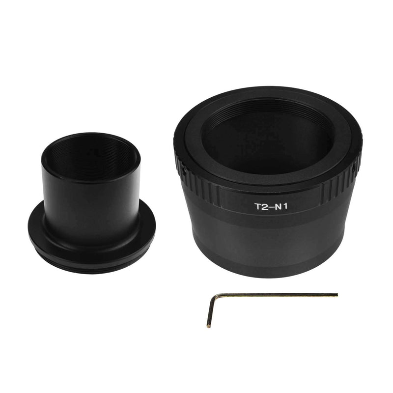 Astromania T2 N1 T Mount Lens Adapter and M42 to 1.25" Telescope Adapter (T-Mount) for Nikon 1 Series Camera V1 V2 V3 J1 J2 J3 J4 J5 Ring Set for Nikon 1