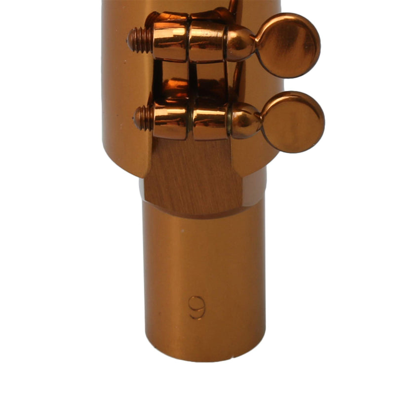 Yibuy Rose Gold B Flat Tenor Saxophone Sax Mouthpiece?with Ligature Cap 9# 9#