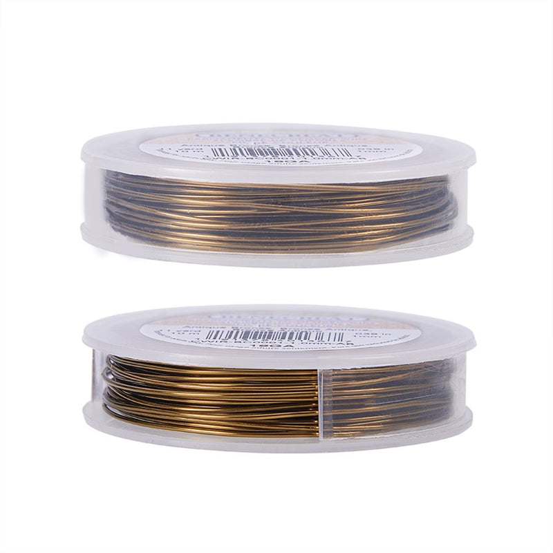 BENECREAT 18-Gauge Tarnish Resistant Antique Bronze Wire, 33-Feet/11-Yard 18-Gauge(33-Feet/11-Yard)