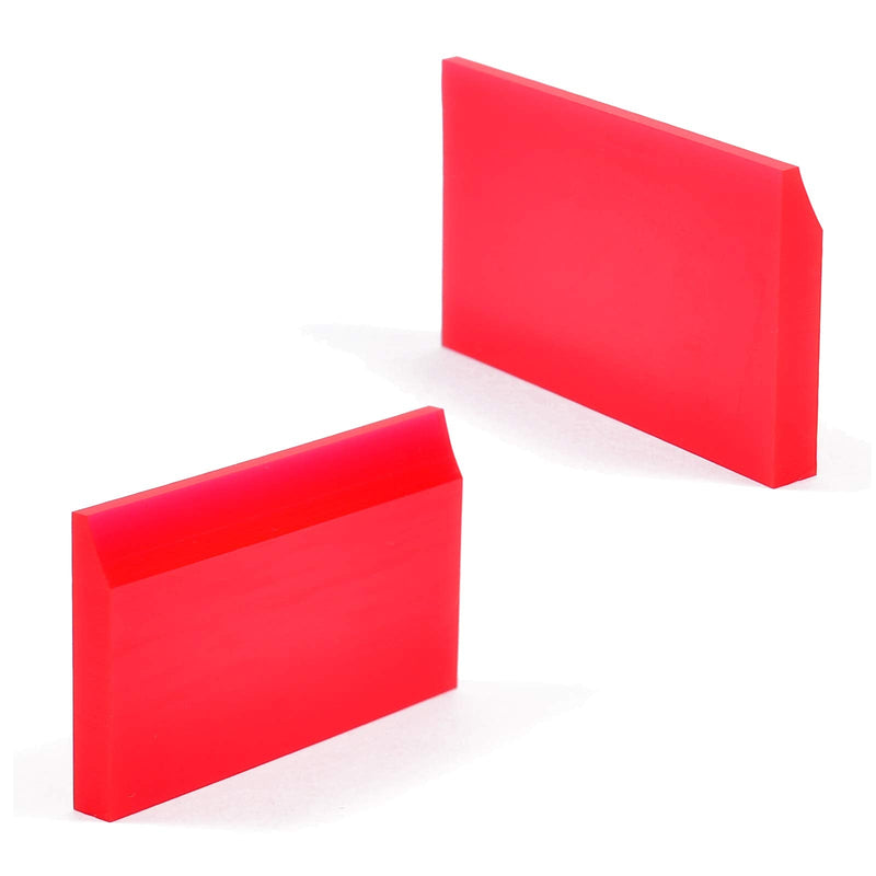 AHCHAY 2-inch Extra Small Rubber Squeegee Flexible and Soft non scratching for Resin 3D Printing Cleanup, Car Rear Glass Cleaning, Mirror Cleaning, Window Tint Films, Pack of 3