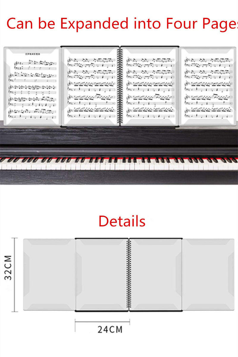 Wangyiqian Music Folder Document Organizer File Paper Storage Folder Sheet Music Holder File Portfolio Organizer for Choirs Student