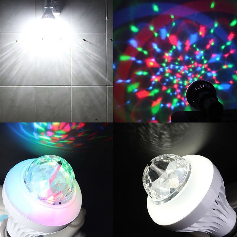 [AUSTRALIA] - Delightime 2-in-1 LED Disco Party Light - Auto Rotating and Amazing Disco Ball Effects - Intelligent Changing Modes - Superb Performance and Easy Installation - Perfect for Dancing and Home Party RGB + Cool White 