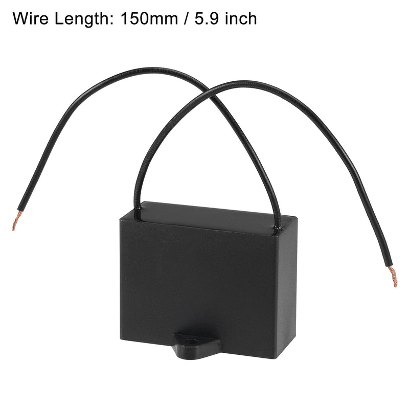 uxcell Ceiling Fan Capacitor CBB61 30uF 250V AC 2 Wires Metallized Polypropylene Film Capacitor 58x45x26mm for Electric Fan Pump Motor Generator 2Pcs