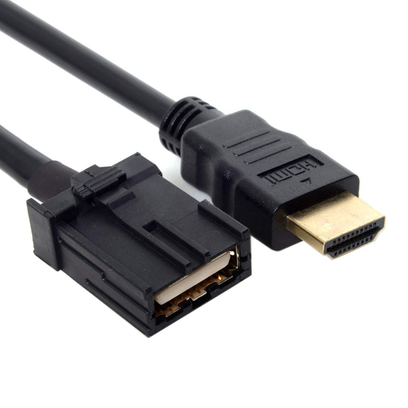 [AUSTRALIA] - CY High Speed HDMI 1.4 Type E Male to Type A Male Video Audio Cable Automotive Connection System Grade Connector for Hyundai H1 Car 1.5M 
