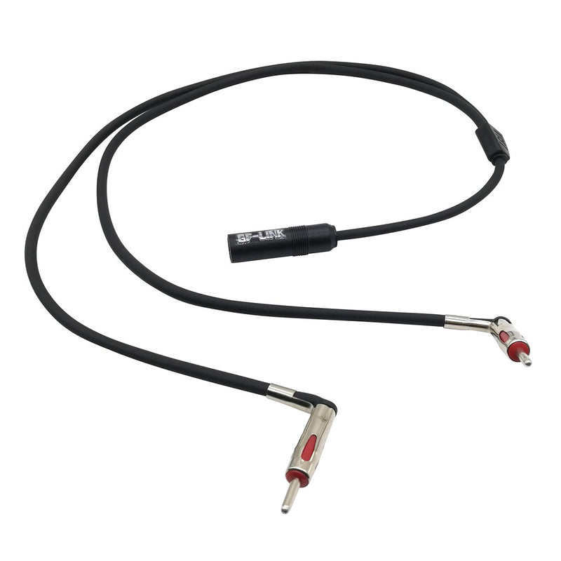 FM Car Antenna Splitter 1 Female to 2 Male Auto Antenna Adapter Cable Aerial Car Stereo Radio Splitter Y Shape Extension