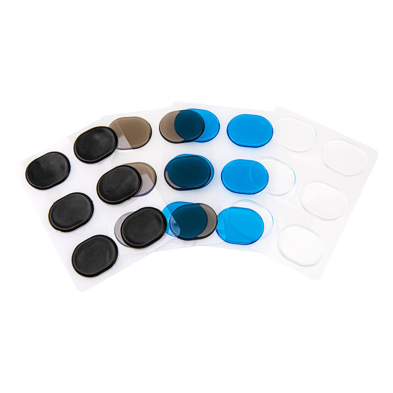 48 Pieces Yootones Drum Dampeners Gel Pads Silicone Drum Silencers Soft Drum Dampening Gel Pads 4 Colors Drum Mute Pads Compatible with Drums Tone Control