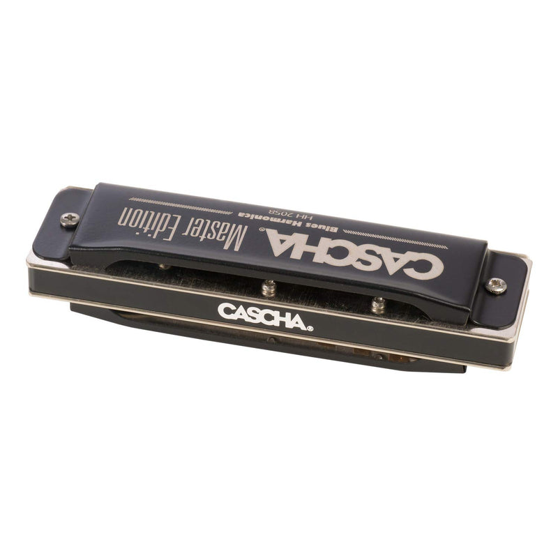 CASCHA Master Edition Blues Harmonica, high-quality harmonica in C-major with soft case and care cloth, blues organ