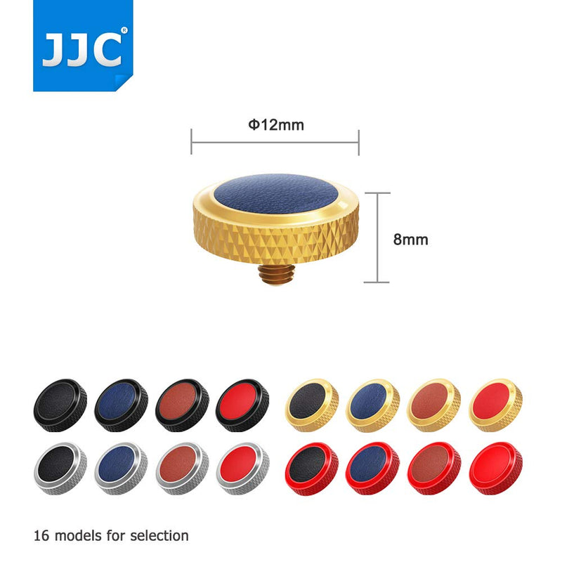 JJC Soft Camera Shutter Release Button Cap for X-T30 II X-T30II XT20 XT10 X-E4 X-T4 X-T3 X-T2 X-Pro3 X-Pro2 X-Pro1 X100V X100F X100T X100S X-E3 X-E2S for RX10 IV III II RX1RII RX1R /Golden Blue Golden Blue