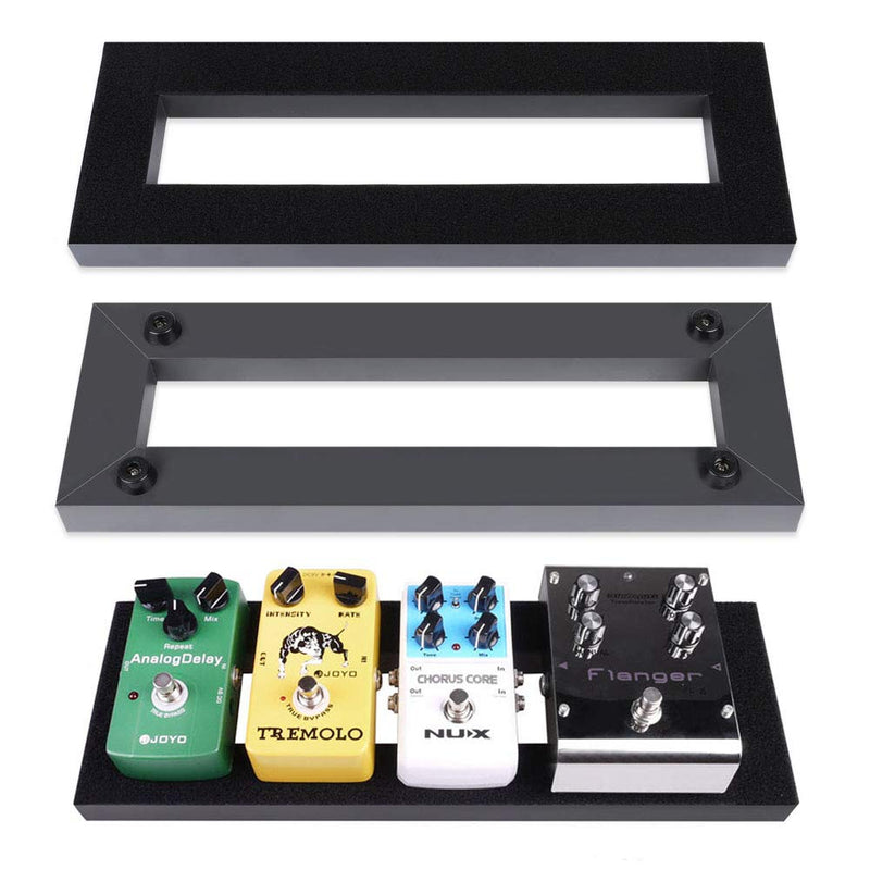 Mr.Power Pedalboard Made By Aluminium Alloy 15.7" x 5.1" Guitar Effect Pedal Board (Small Pedalboard) Small Pedalboard