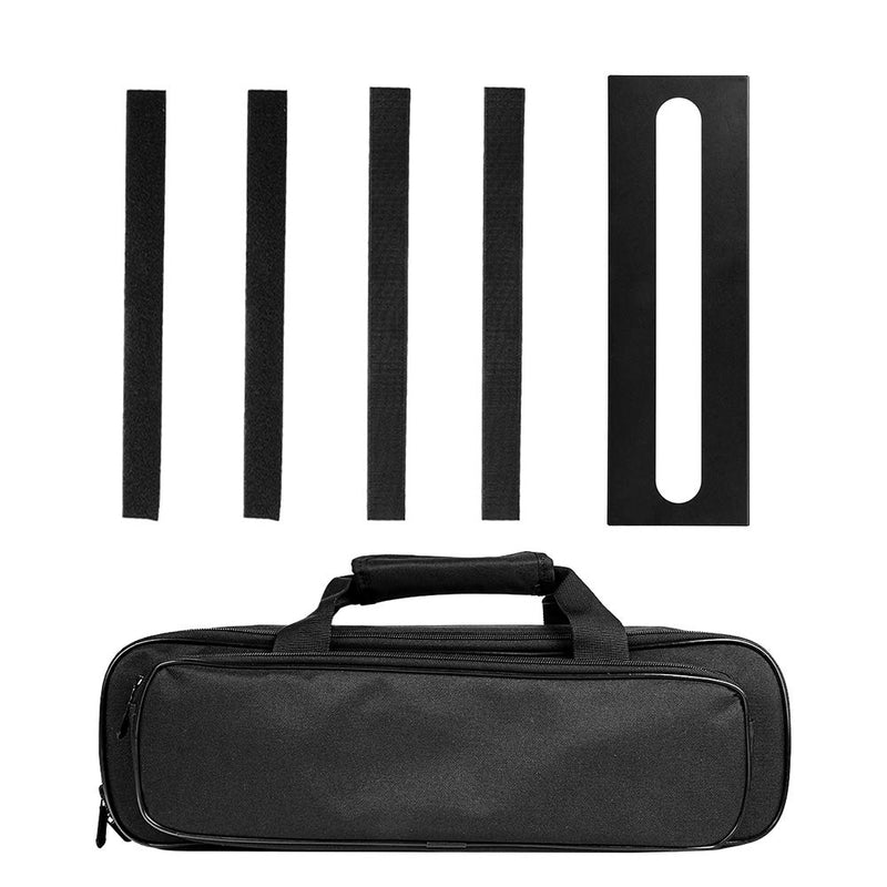 GOKKO Guitar Pedal Board Case 15.7 x 4.9 Inch Pedalboard with Carrying Bag (Small) Small