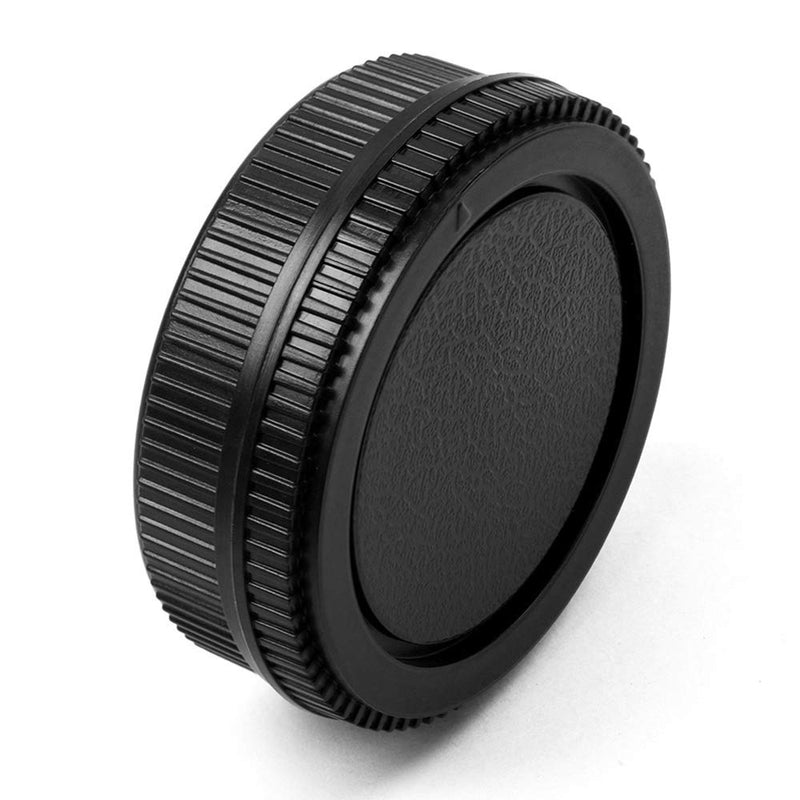 Camera Body Cap and Lens Rear Cap Cover Replacement Set for Olympus OM Mount Cameras and Lens,2 Sets